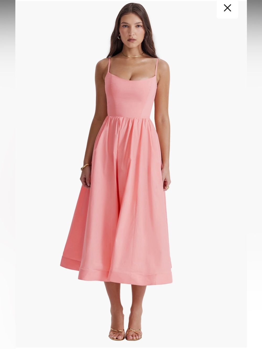 House of CB Lolita Corset Cotton Blend Fit & Flare Dress